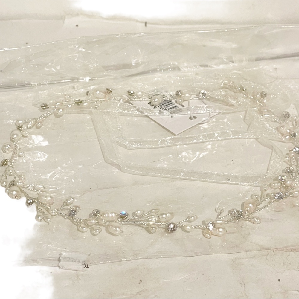 Crystal Silver Child Tiara Crown Flower Girl Photo Wired‎ New NWT